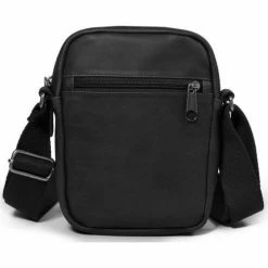Eastpak Sacoche bandoulière cuir ref_44056 64O bla for Pochettes / Sacoches Couleur Noir -Eastpak Soldes 9141614 500 C